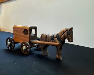 miniature Amish horse and Buggy