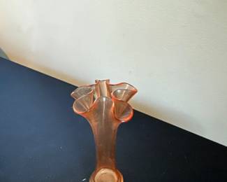 Carnival Glass Swung Vase - early 20th century