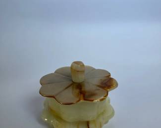 Onyx Marble Flower Trinket jewelry Box