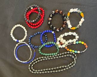 beaded bracelets and necklaces