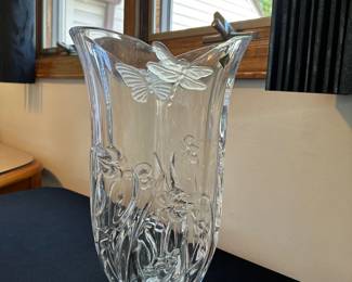 Shannon by Godinger "English Meadow" Crystal Vase
