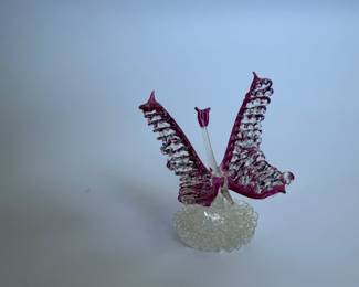 Hand spun Glass butterfly