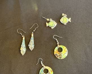 Albalone Shell Earrings