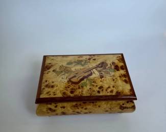 Notturno Intarsio Inlaid Wood Music Box