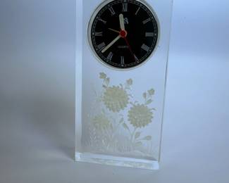 Glass Table Clock