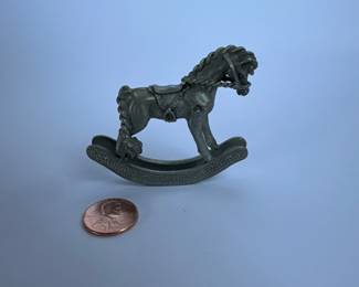 1982 Spoontiques Pewter Rocking Horse