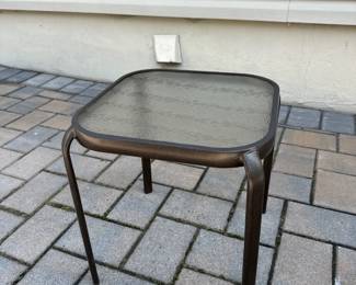 Glass Outdoor Side table