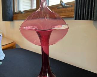 vintage blown glass pilgrim jack in the Pulpit vase