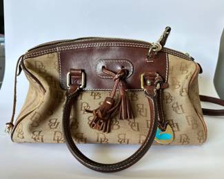 Dooney & Bourke Brown Signature Canvas & Leather
