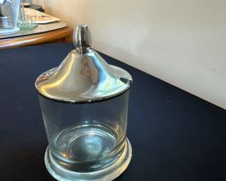 Woodbury Pewter Acorn Top Jam Jar