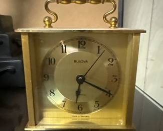 Bulova Quartz Brass Mantle Clock