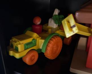 1984 Child Guidance Yellow Tractor Toy
