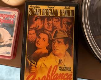 Vintage "Casablanca Bogart Bergman Henreid" Style Sign
