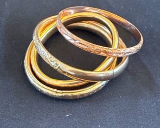 Gold Bangle Bracelets