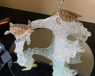 Flight of the Sea Turtles AP 14/50 by Robert Wyland Bronze and Enviraglass