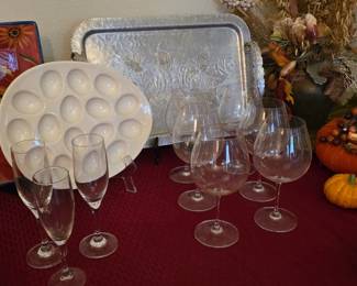 Wine Glasses- Platters