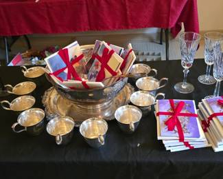 Silver Punch Bowl Set - Cards Cherie Designed