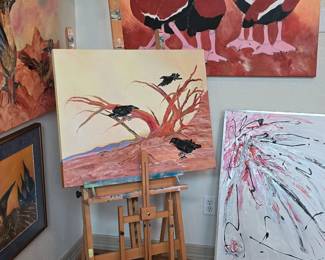 More Paintings - Easel