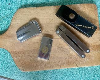 Lighters, pocketknives