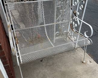 Wrought Iron Bench Patio Furniture