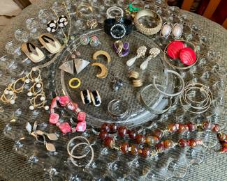 Vintage Earrings, Bracelets, Watches