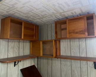 Mid Century Wall Shelves Cabinets