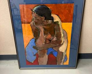 Acrylic art by Barry Geller titled Third Times a Charm