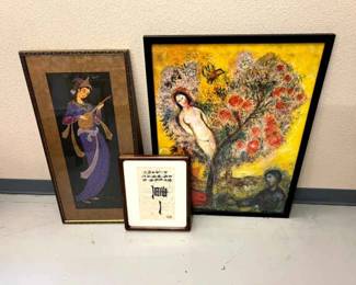 Collection of 3 pieces of artwork