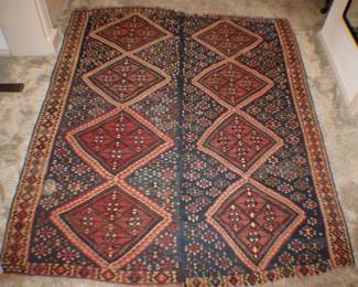 Kamseh Qasqai Region Tribal Persian Wool Rug