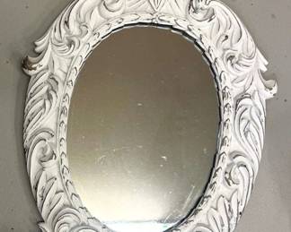 Cherub mirror and lamp