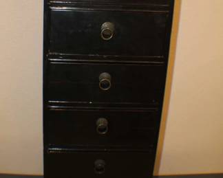 Vintage Black Lingerie Chest