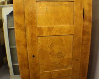1830s Biedermeier corner cabinet