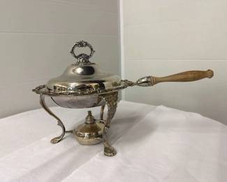 Silverplated Chafing Dish with Stand