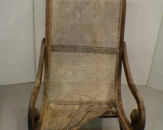 Antique English Cane Planters Armchairneeds repair