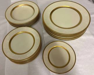 Vintage Antique Lace Dinnerware Set by Mikasa Gold Encrusted Fine China