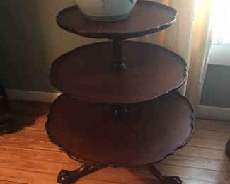 Large 3 tiered table