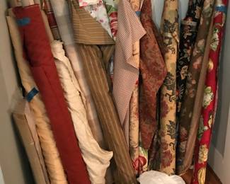 Lots of upholstry fabric