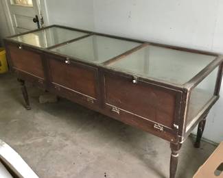Vintage display cabinet from Ben Franklins store