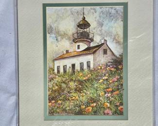 Point Loma Lighthouse- Matted- 8" X 10" New!