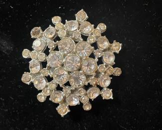 Crystal Rhinestone Brooch- Starburst