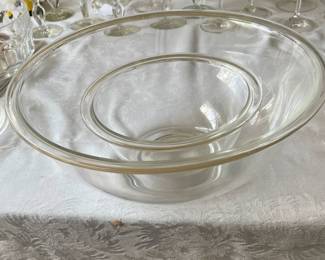 Pyrex Glass Mixing Bowls Clear - 2