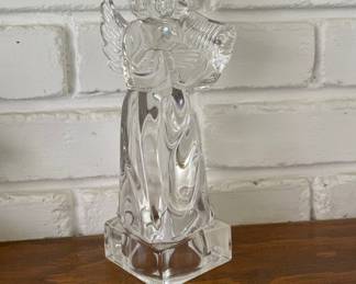 Mikasa Angel Figurine- Full Lead Crystal Herald Collection Angelic Harp