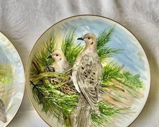 Game Birds of the South- Bobwhite Quail - Mourning Dove - A.J. Heritage - Limited Edition- 11444- Southern Living Gallery- 1982