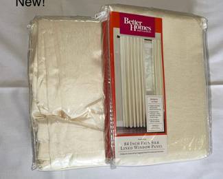 Silk Lined Curtains -Better Homes and Garden 84 "