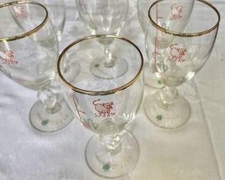 Irish Coffee Recipe Stem Gold Rim- 6 1/8" (6)
