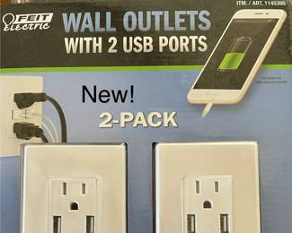 Wall Outlet with USB Ports