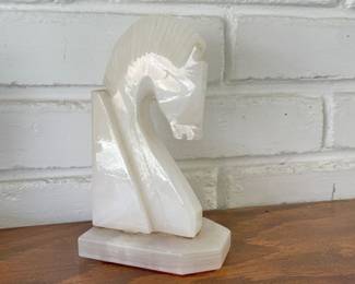 Onyx Horse Head Bookend