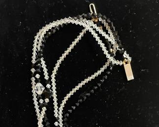 B & W Geometric Necklace- Vintage