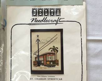 Delta- Needlecraft- St. Charles Streetcar 5 x 6 New!