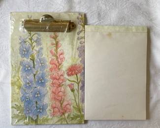 Flowers Clipboard & Notepad